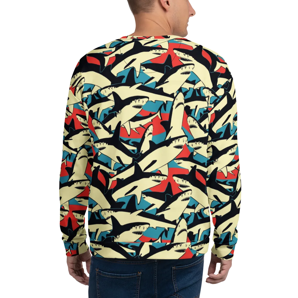Jaws of Summer on Sweatshirt — Back