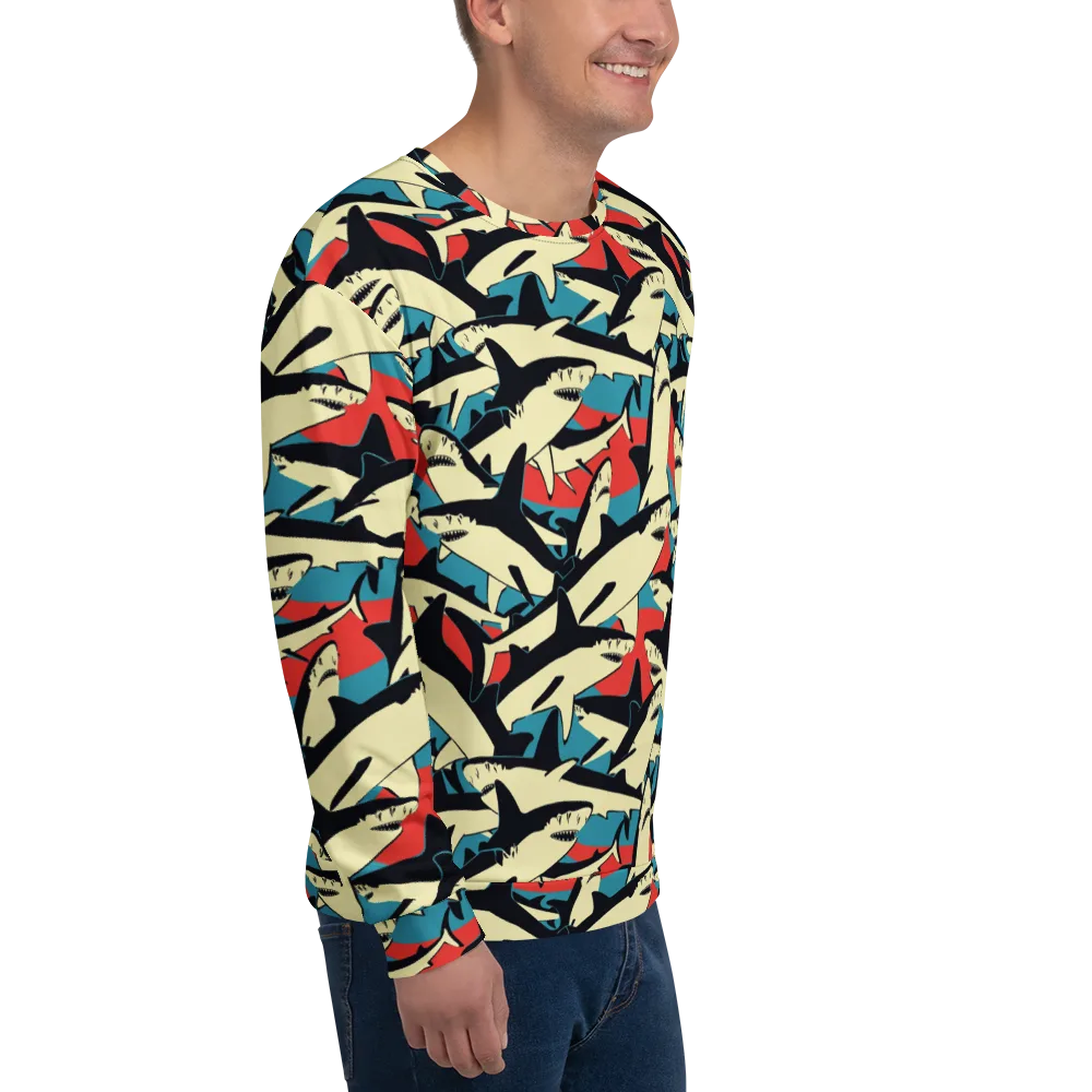 Jaws of Summer on Sweatshirt — Right Front