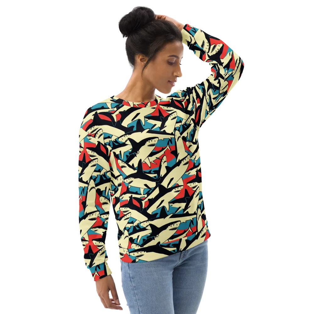 Jaws of Summer on Sweatshirt — Right Front