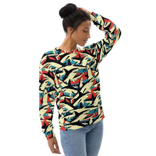 Jaws of Summer on a Sweatshirt