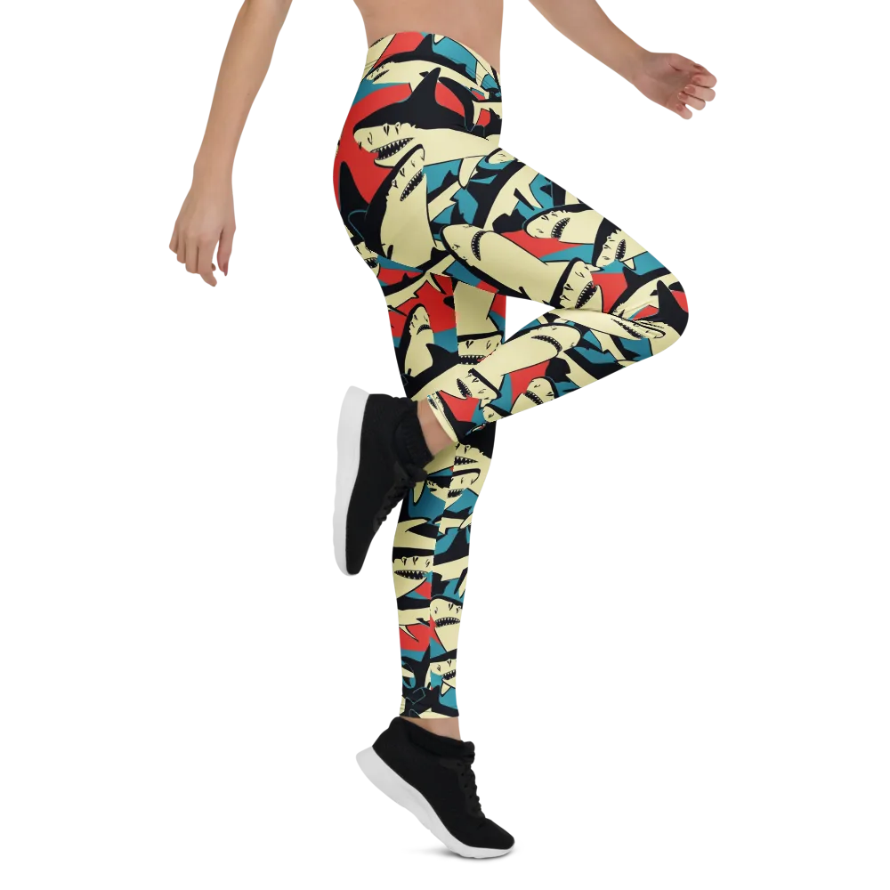 Jaws of Summer on Leggings — Right