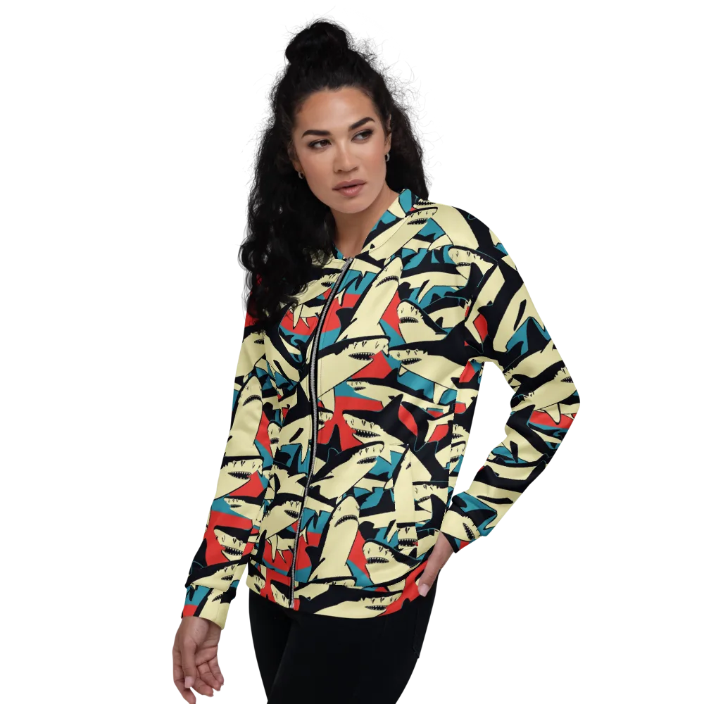 Jaws of Summer on Bomber Jacket — Left