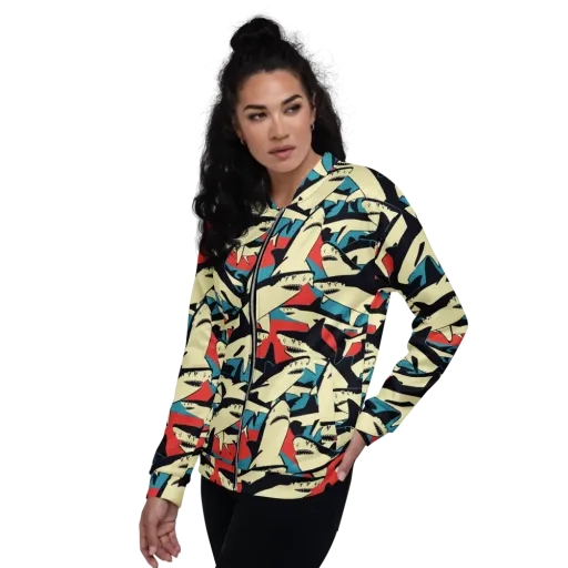 Jaws of Summer on a Bomber Jacket