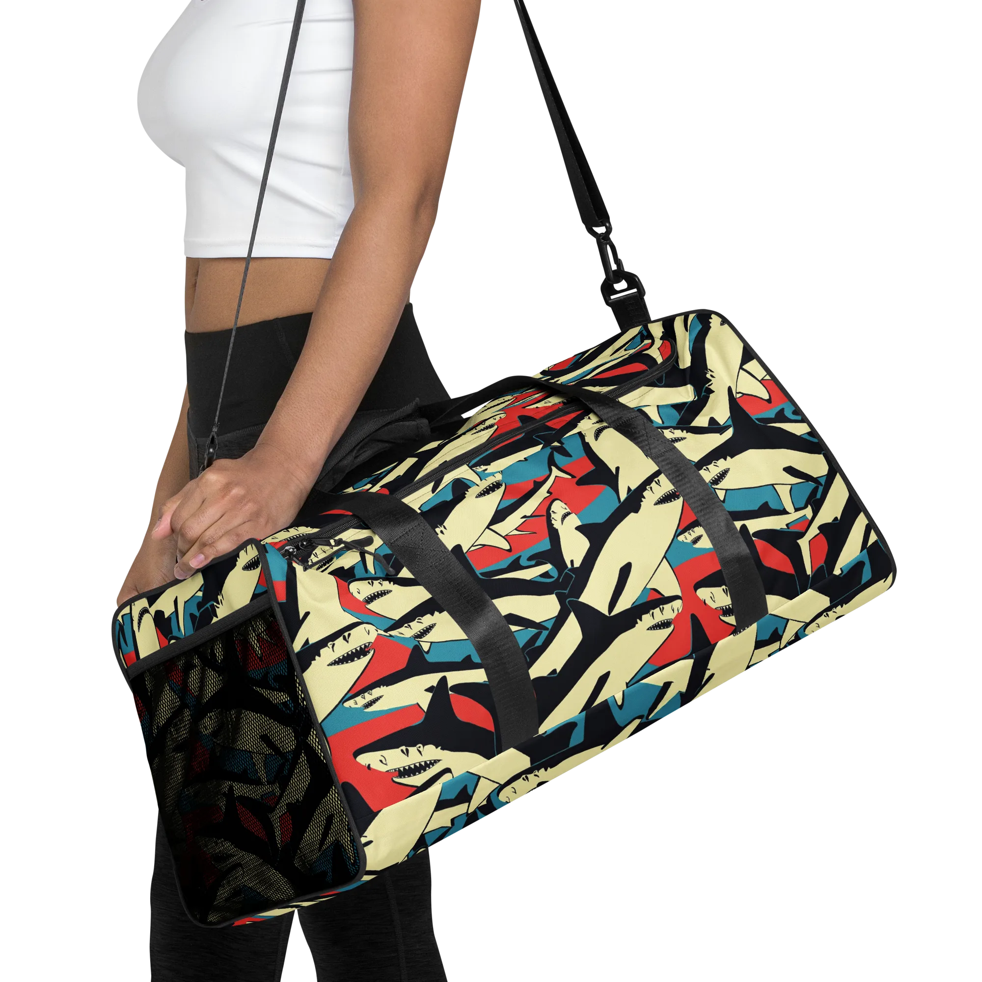 Jaws of Summer on Duffle Bag — Front