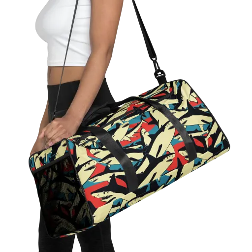 Jaws of Summer on a Duffle Bag