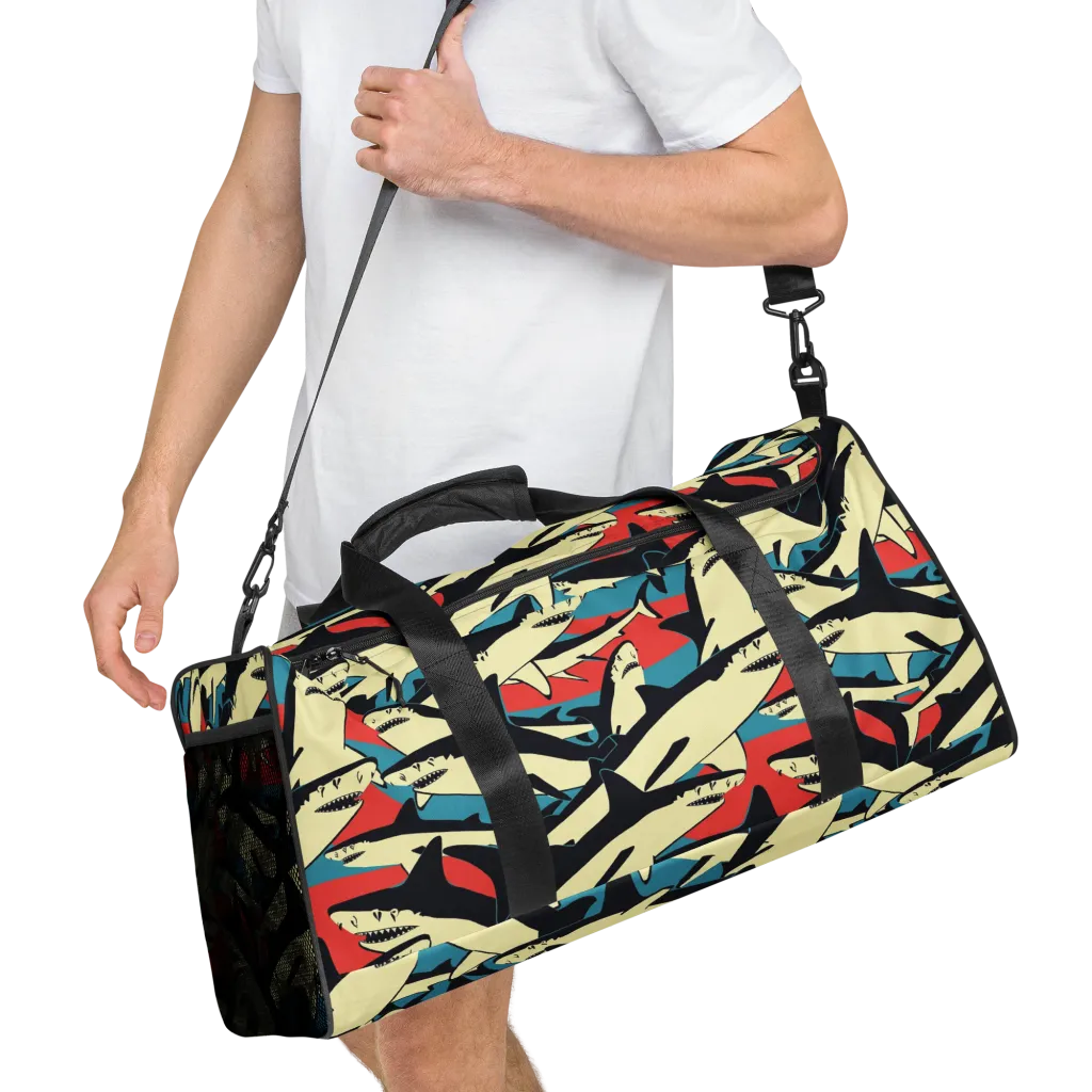 Jaws of Summer on Duffle Bag — Right Front