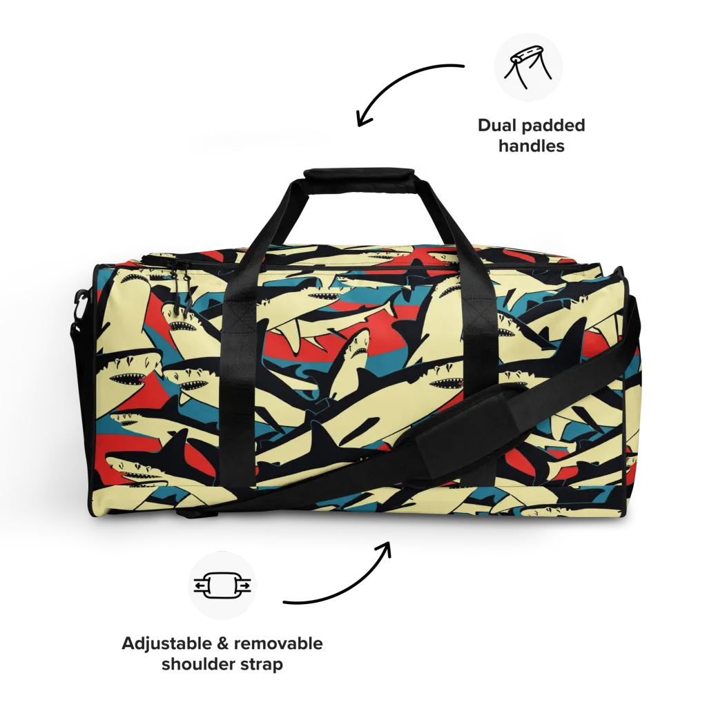 Jaws of Summer on Duffle Bag — Front