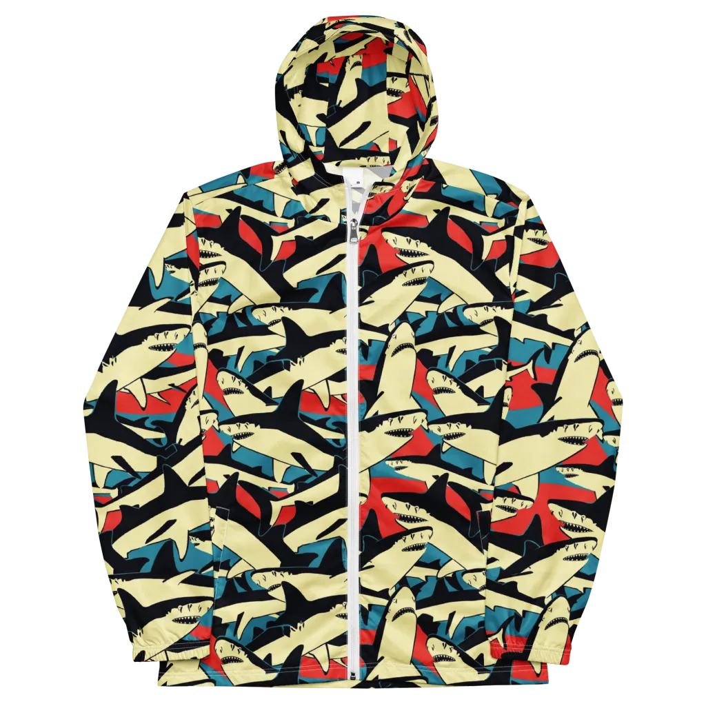 Jaws of Summer on Men's Windbreaker — Front