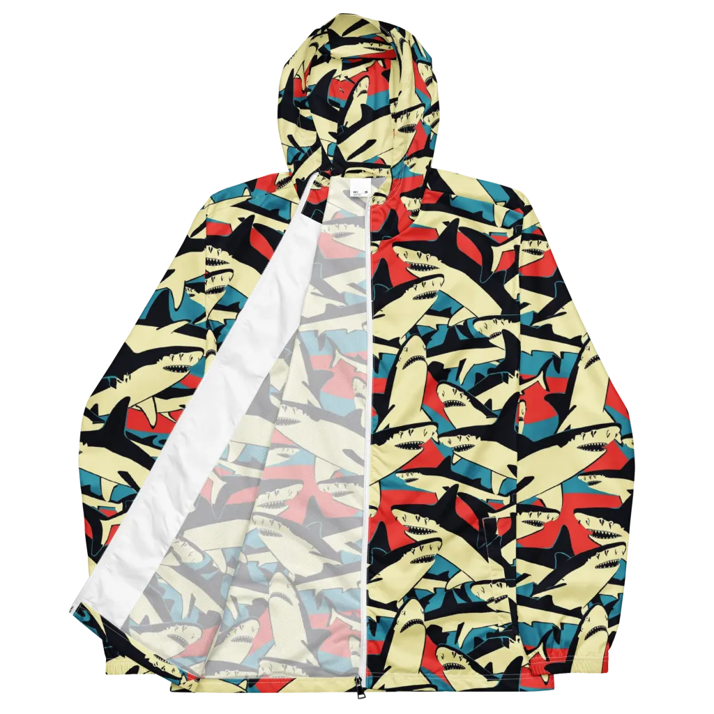 Jaws of Summer on Men's Windbreaker — Front