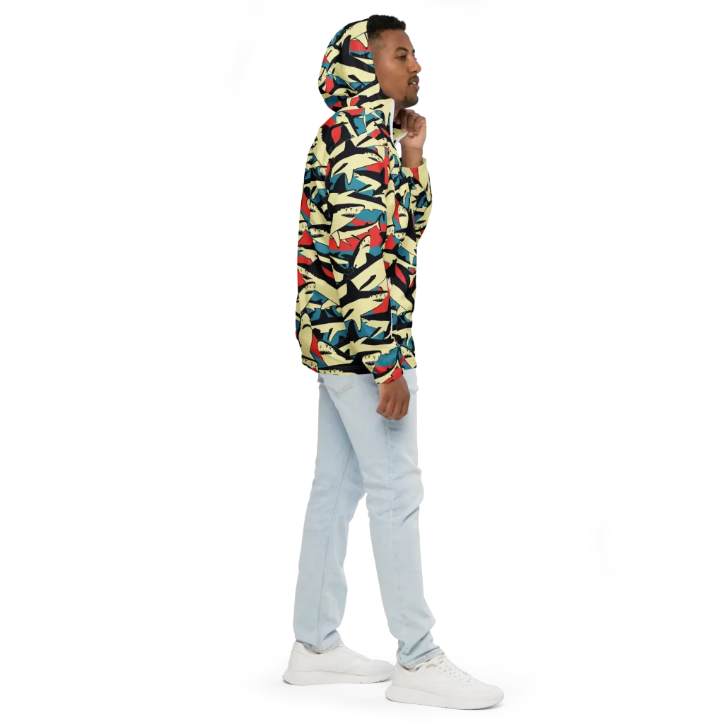 Jaws of Summer on Men's Windbreaker — Right