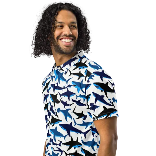 Abyssal School on a Men's Slim Fit Polo Shirt