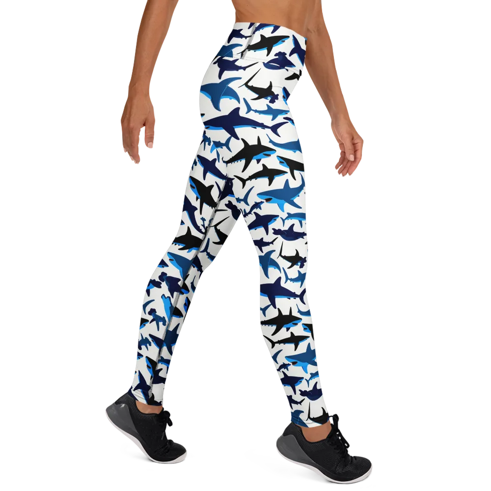 Abyssal School on Yoga Leggings — Right