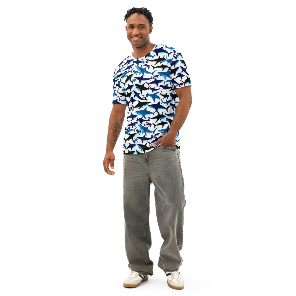 Abyssal School on Men's Cotton Crew Neck T-Shirt — Front