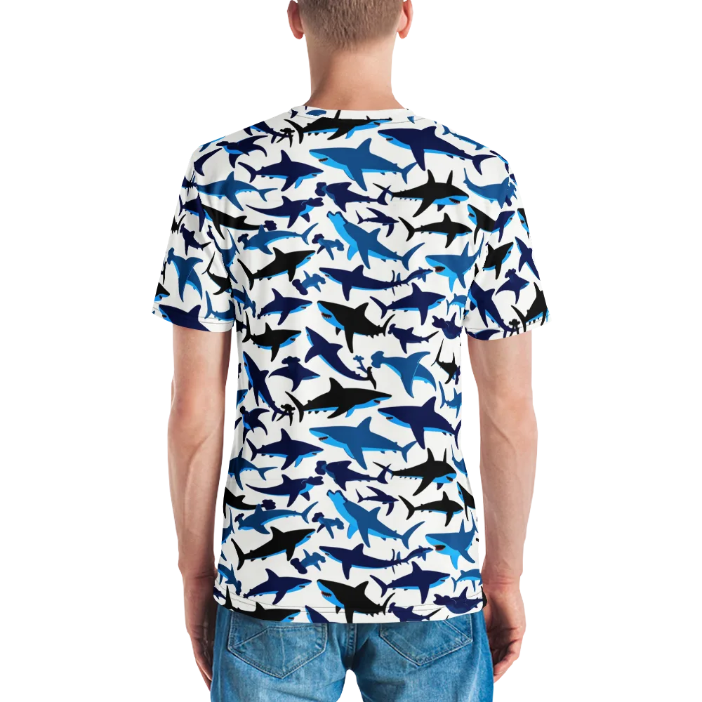 Abyssal School on Men's Crew Neck T-Shirt — Back