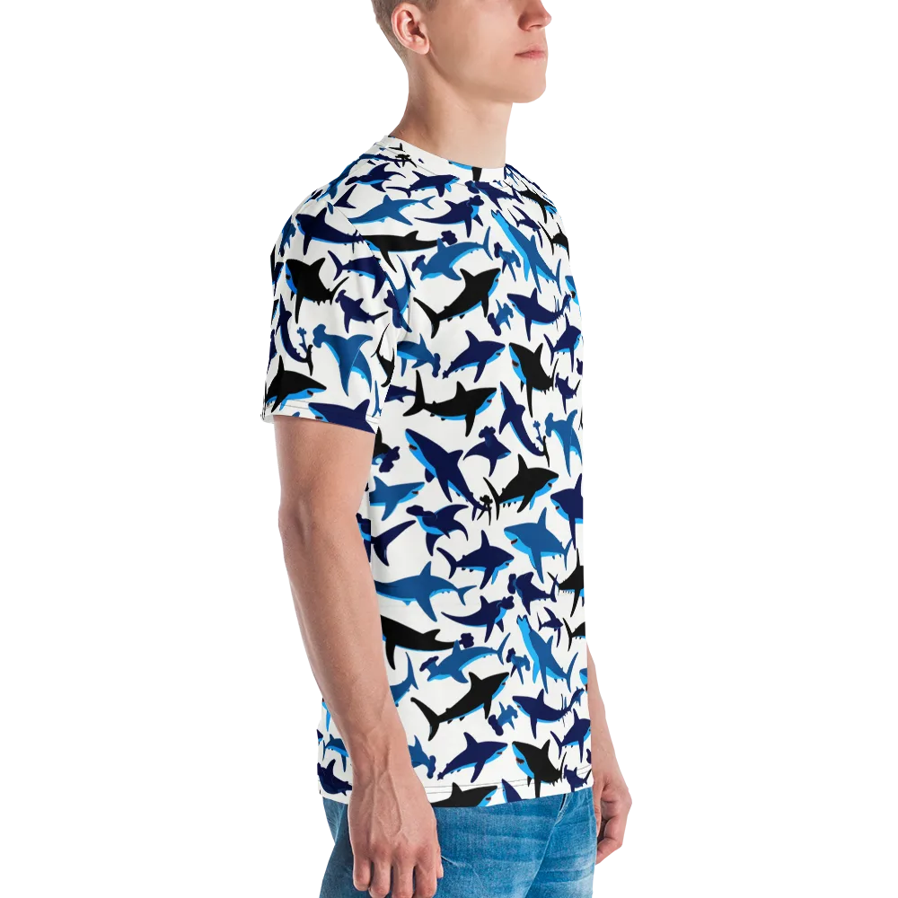 Abyssal School on Men's Crew Neck T-Shirt — Right