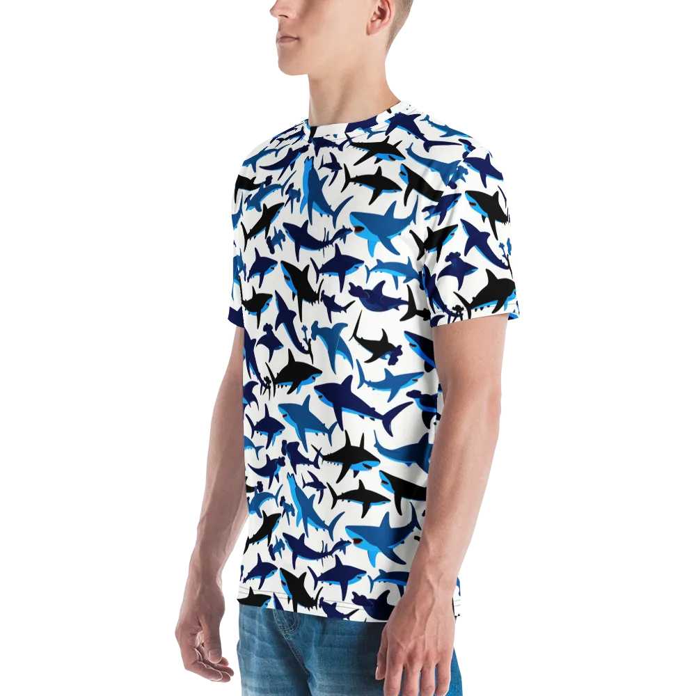 Abyssal School on Men's Crew Neck T-Shirt — Left