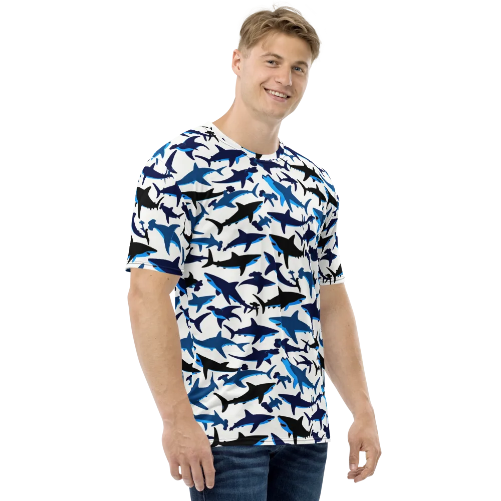 Abyssal School on Men's Crew Neck T-Shirt — Right