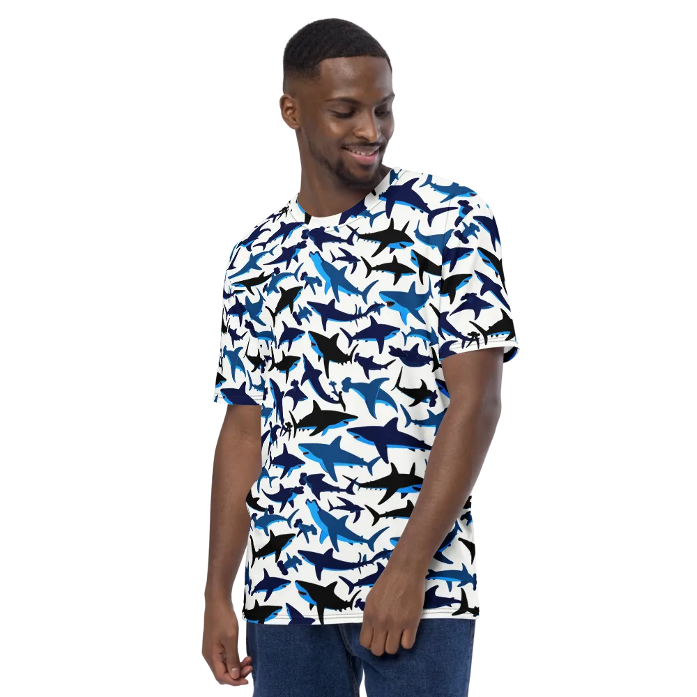 Abyssal School on Men's Crew Neck T-Shirt — Left