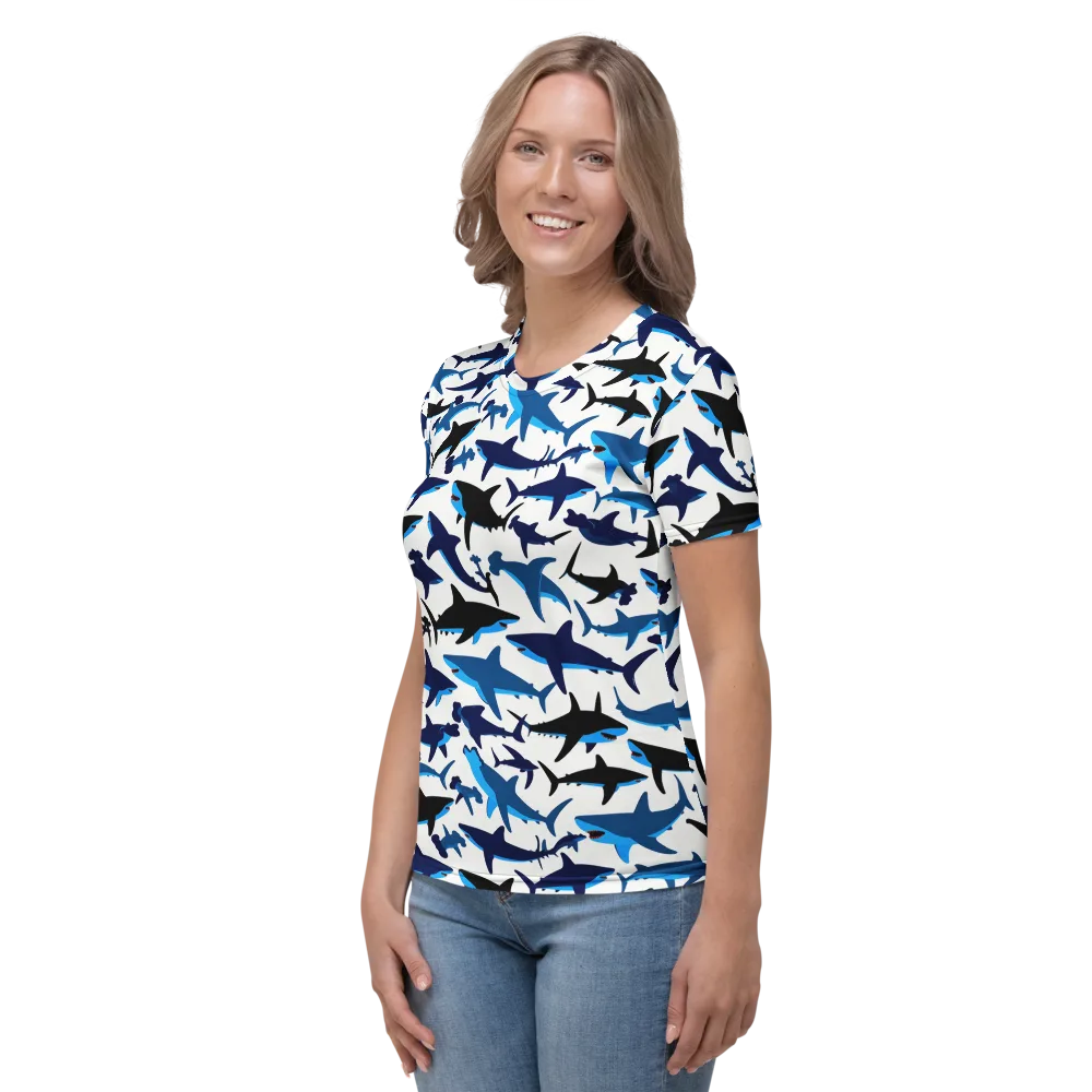 Abyssal School on Women's Crew Neck T-Shirt — Left
