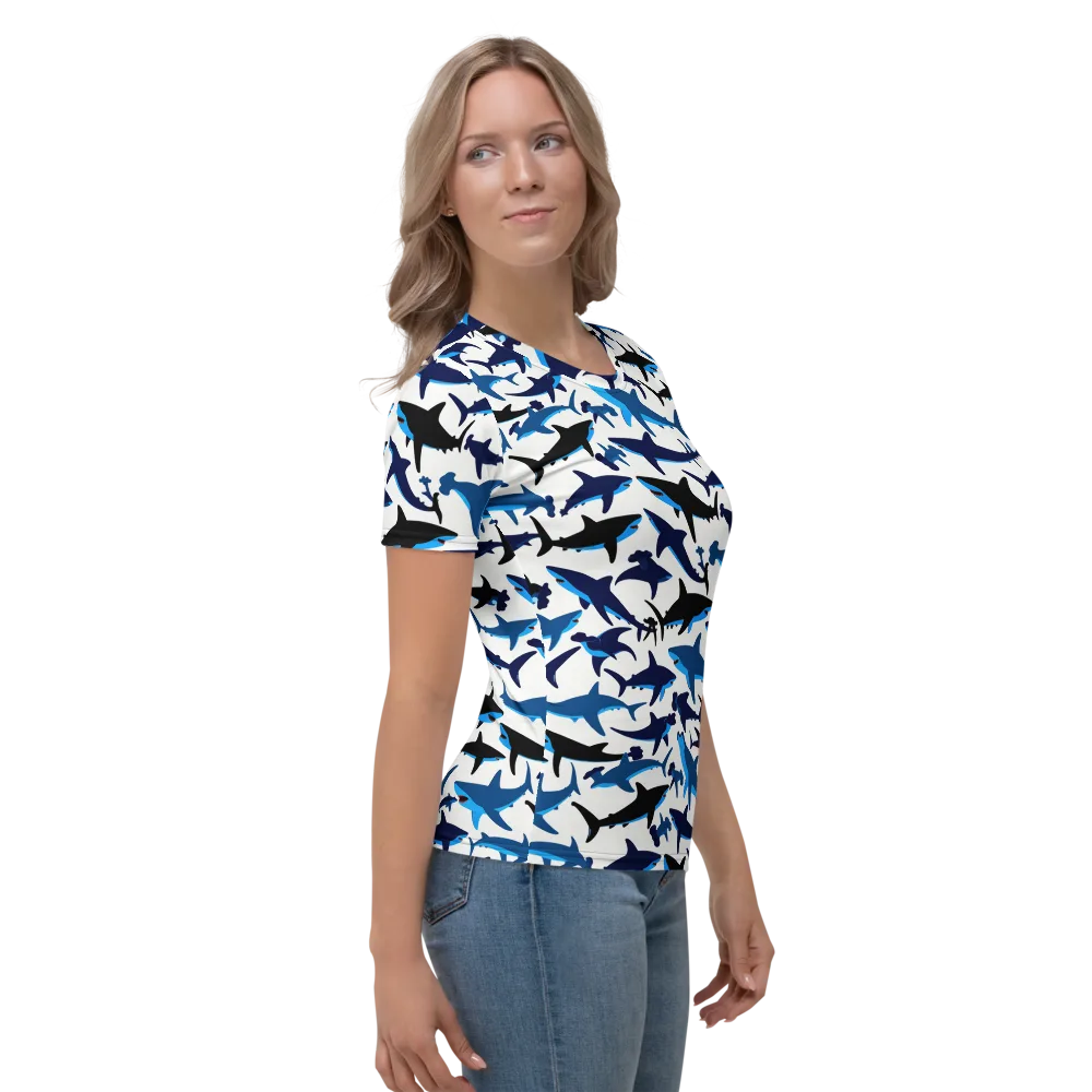 Abyssal School on Women's Crew Neck T-Shirt — Right