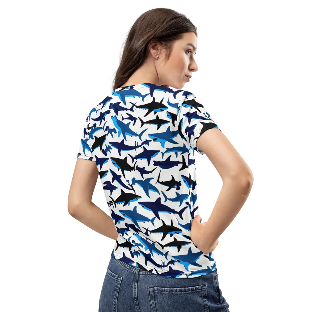 Abyssal School on Women's Crew Neck T-Shirt — Back