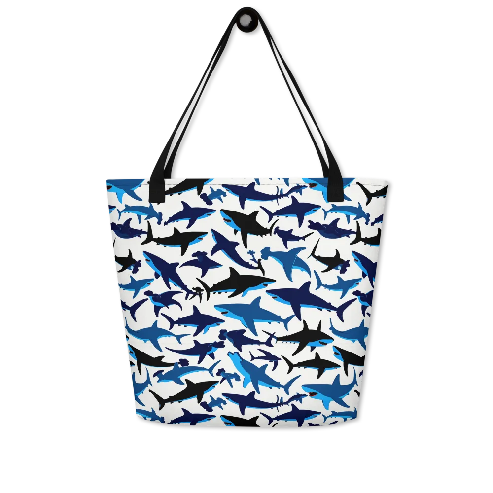 Abyssal School on Large Tote Bag W/ Pocket — Front