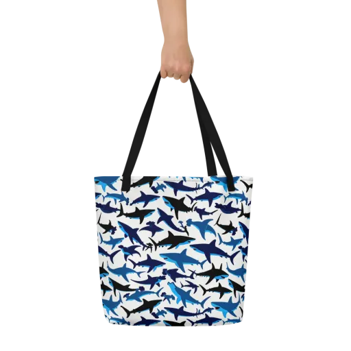 Abyssal School on a Large Tote Bag W/ Pocket