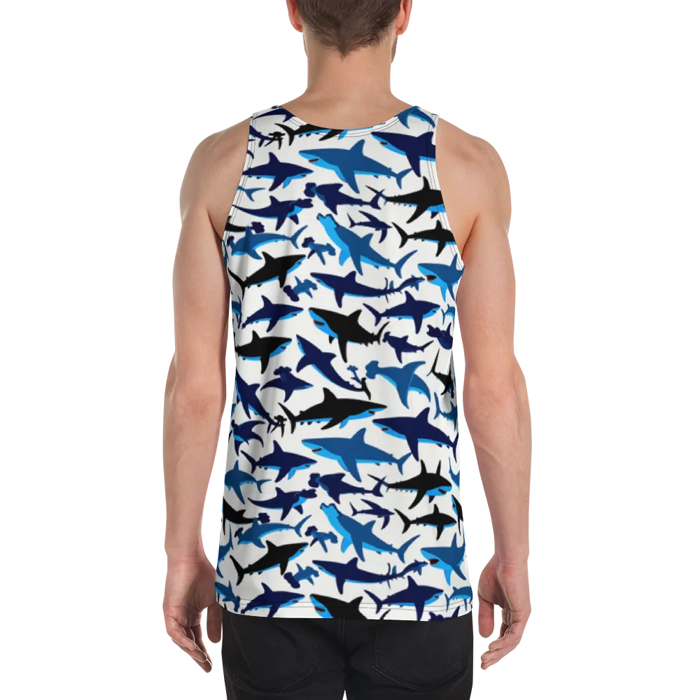 Abyssal School on Men's Tank Top — Back