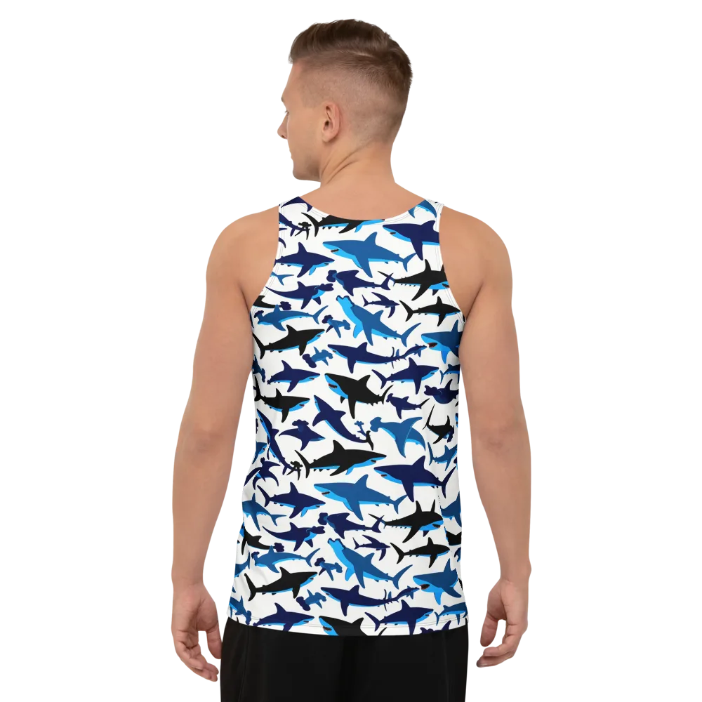 Abyssal School on Men's Tank Top — Back