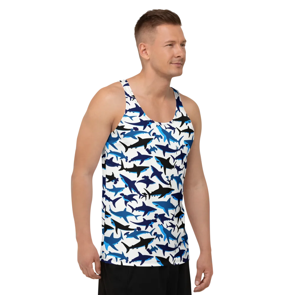 Abyssal School on Men's Tank Top — Right Front