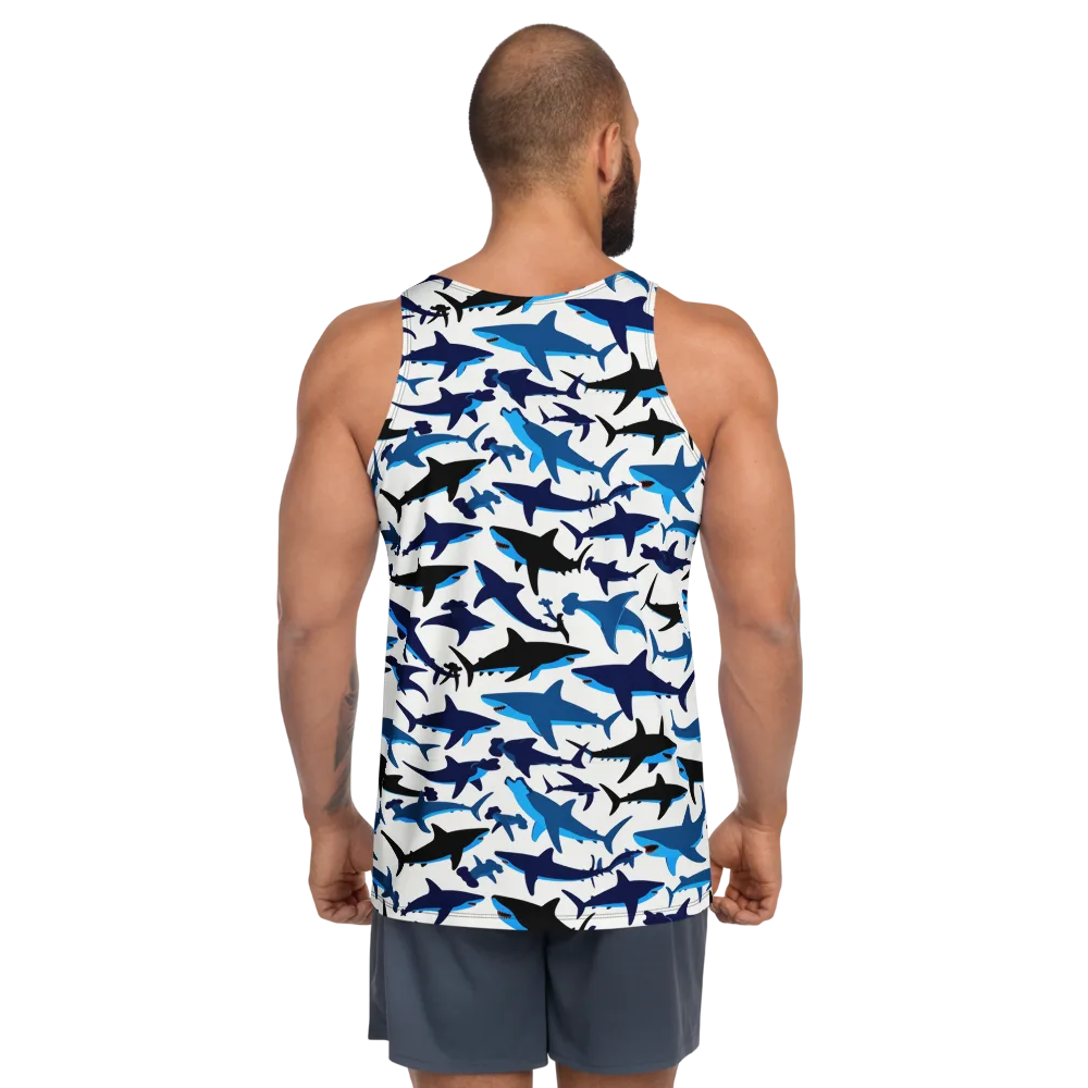 Abyssal School on Men's Tank Top — Back
