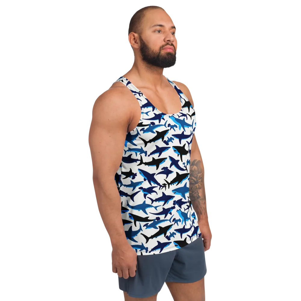 Abyssal School on Men's Tank Top — Right Front