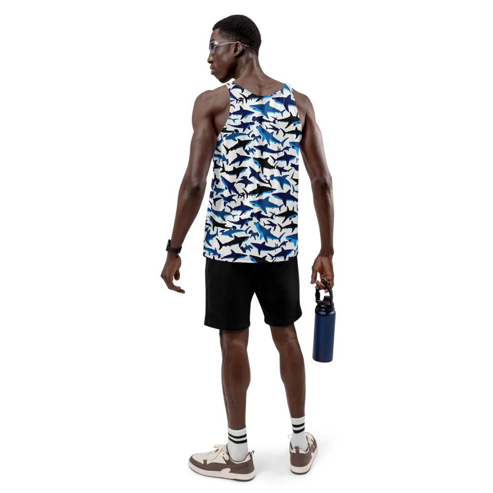 Abyssal School on Men's Tank Top — Back