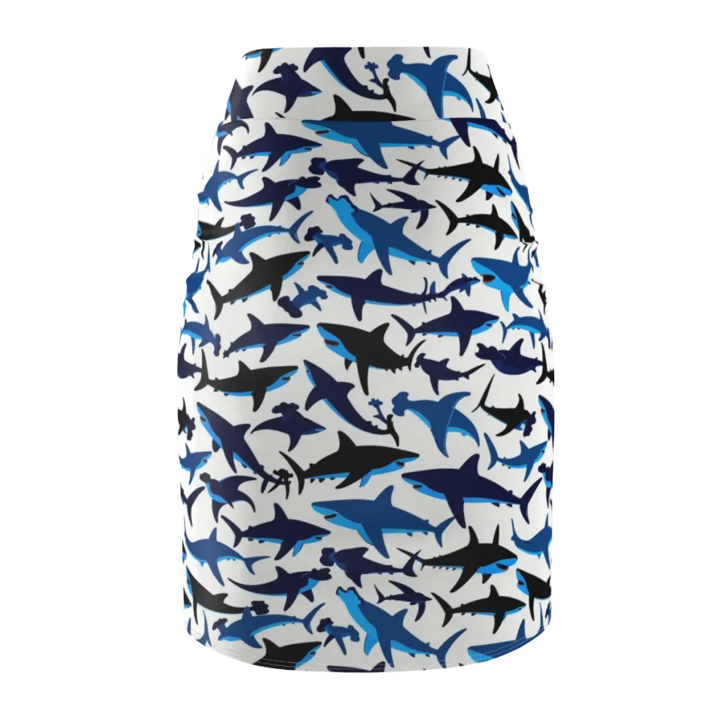 Abyssal School on Pencil Skirt — Back