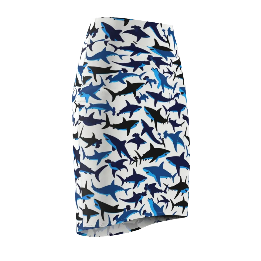 Abyssal School on Pencil Skirt — Front Side