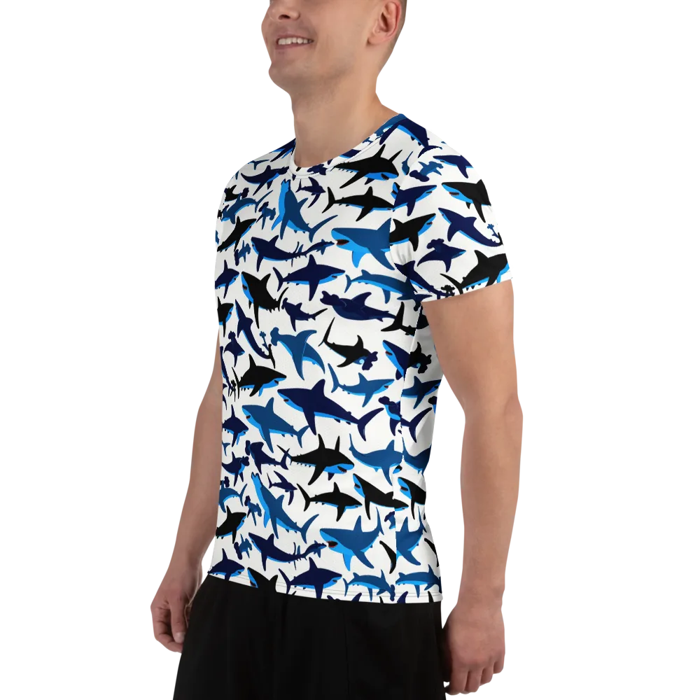 Abyssal School on Men's Athletic T-Shirt — Left