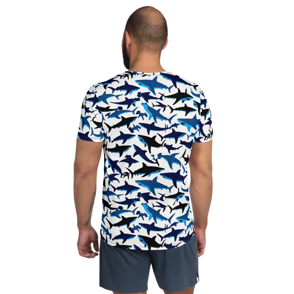 Abyssal School on Men's Athletic T-Shirt — Back