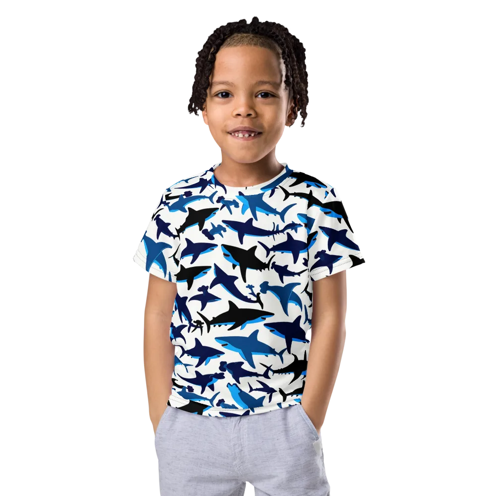 Abyssal School on Kids Crew Neck T-Shirt — Front