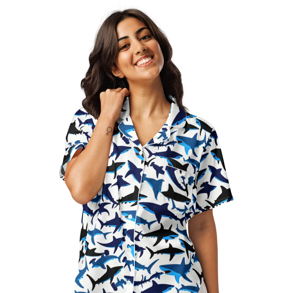 Abyssal School on Women's Short Sleeve Pajama Top — Front