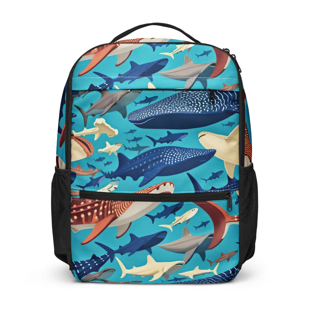 Azure Leviathan on Utility Backpack — Front