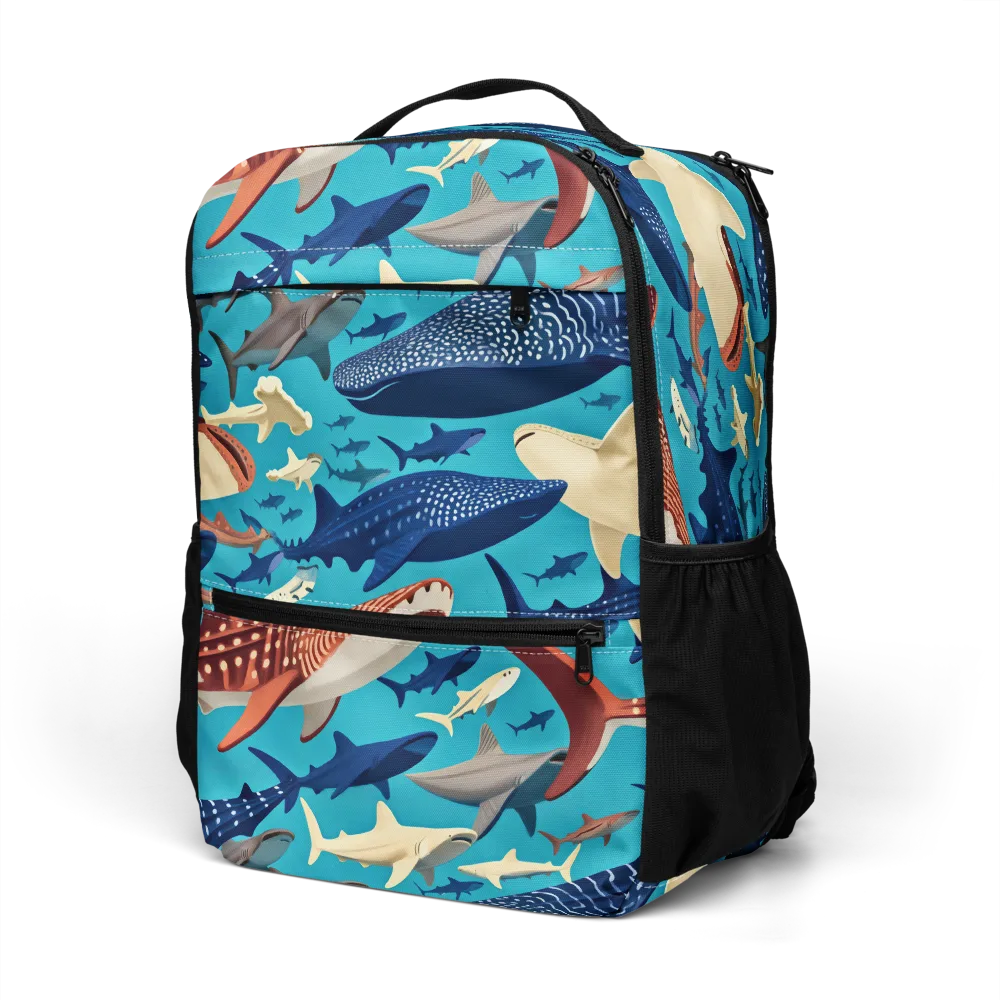 Azure Leviathan on Utility Backpack — Left Front