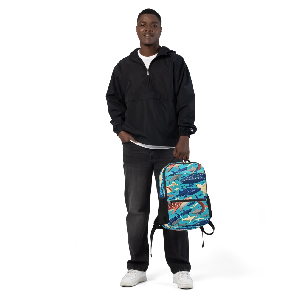 Azure Leviathan on Utility Backpack — Front