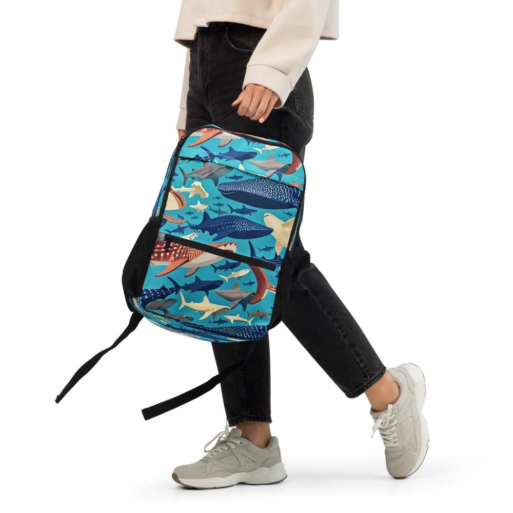 Azure Leviathan on Utility Backpack — Front