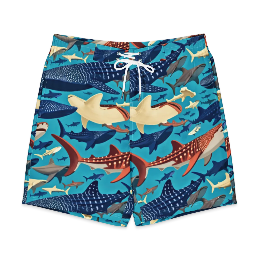 Azure Leviathan on Men's Board Shorts — Front