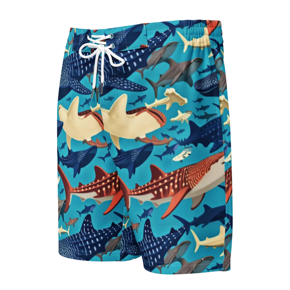Azure Leviathan on Men's Board Shorts — Front