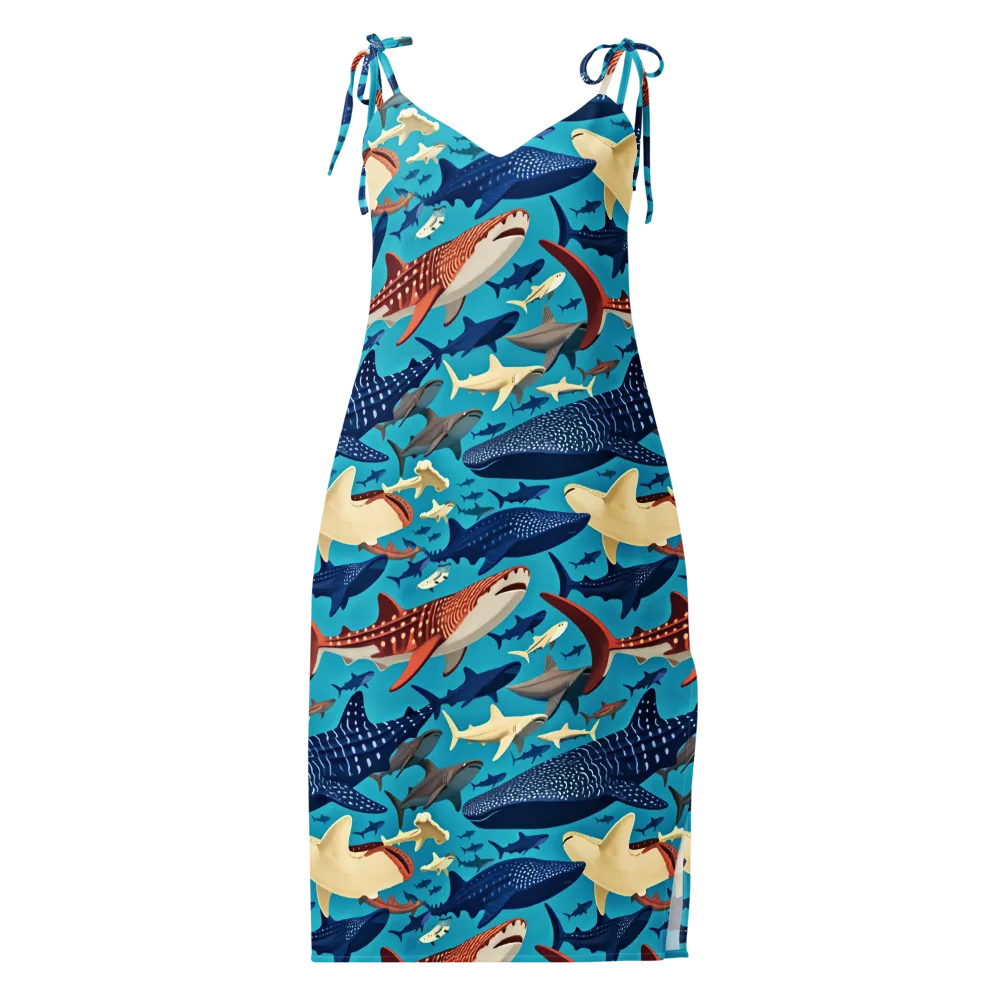 Azure Leviathan on Slip Dress — Front