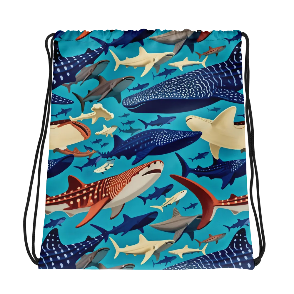 Azure Leviathan on Drawstring Bag — Photo