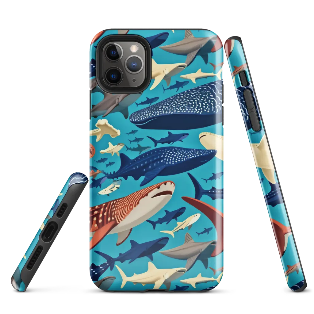 Azure Leviathan on Tough Case for iPhone® — Front