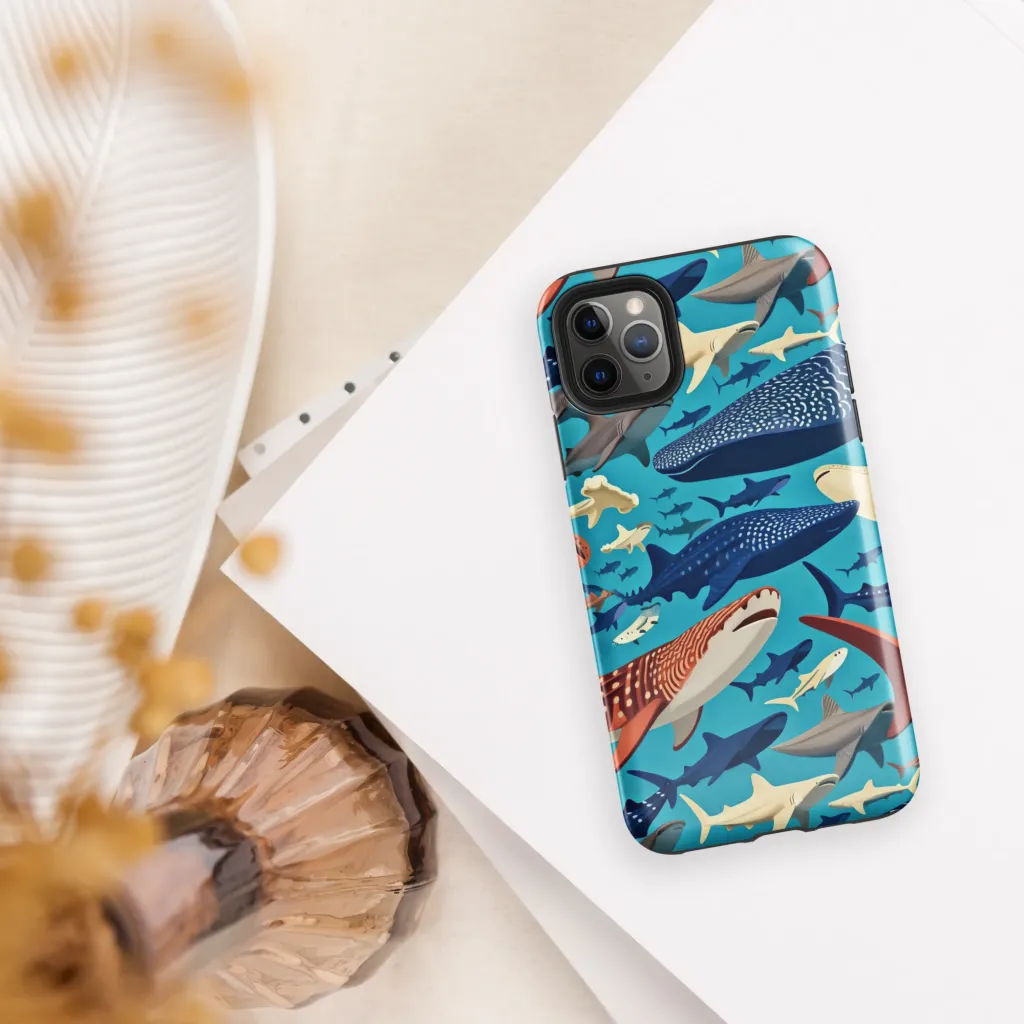 Azure Leviathan on Tough Case for iPhone® — Front
