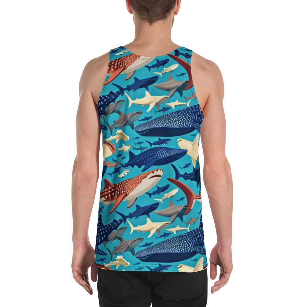 Azure Leviathan on Men's Tank Top — Back